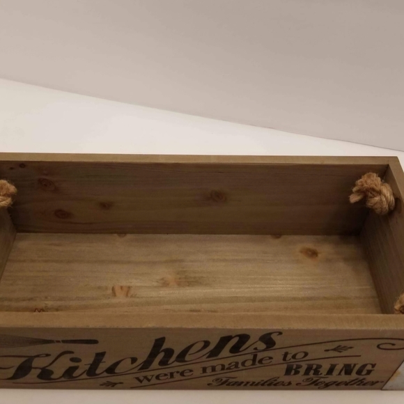 Rustic Wooden Kitchen Storage Box - Picture 7 of 12